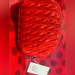 Red Quilted Women's Bag